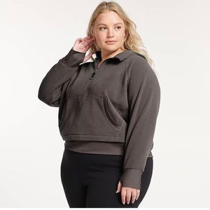 FLX 1/2 ZIP Cropped Fleece Pullover